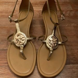 Gold Coach Sandals